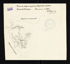 Карта. План на наделы крестьян Юричевской волости составлен в 1894 г. Ив. Кривощековым