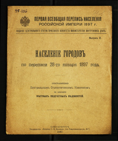 Первая Всеобщая перепись населения Российской Империи,1897г.: Вып. 2 : Население городов по переписи 28-го января 1897 года