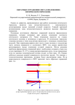 Обратные отражения света в волоконно-оптическом гироскопе
