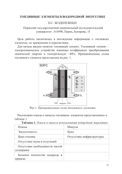 Топливные элементы в водородной энергетике