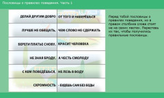 Пословицы о правилах поведения. Часть 1