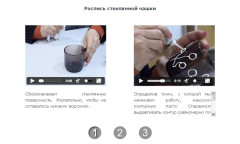 Роспись стеклянной чашки